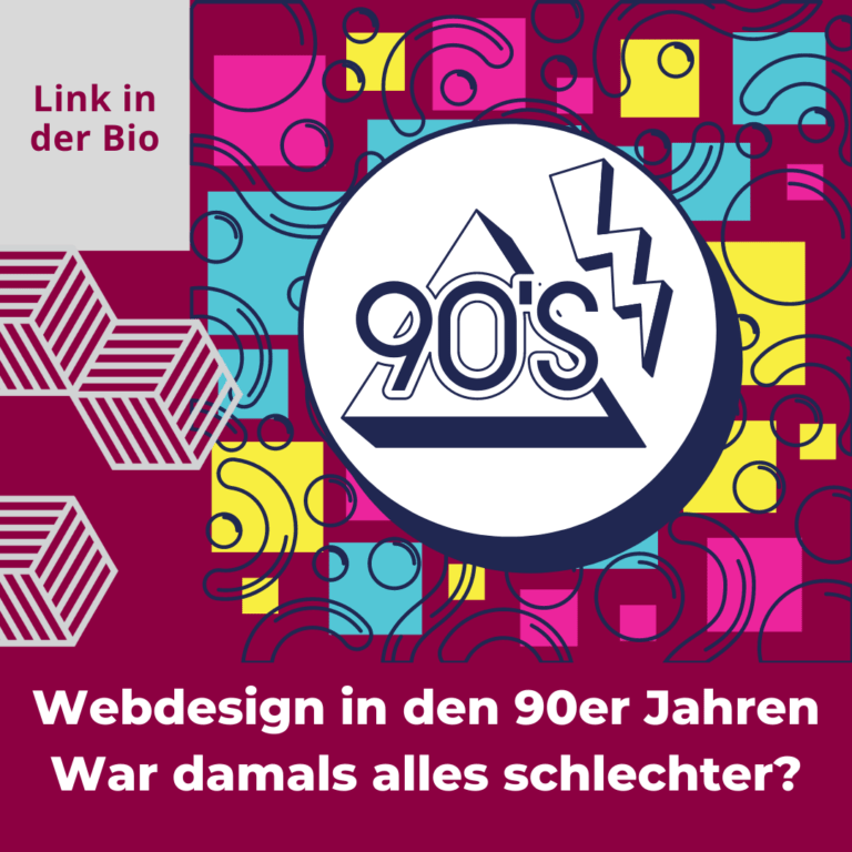 Webdesign in den 90ern - Blogbeitrag