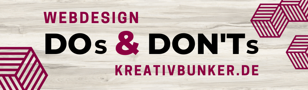 Dos & Donts im Webdesign Blogbeitrag