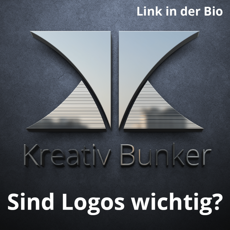 ein schwarz-silbernes Logo mit den Worten kreativ bunker.