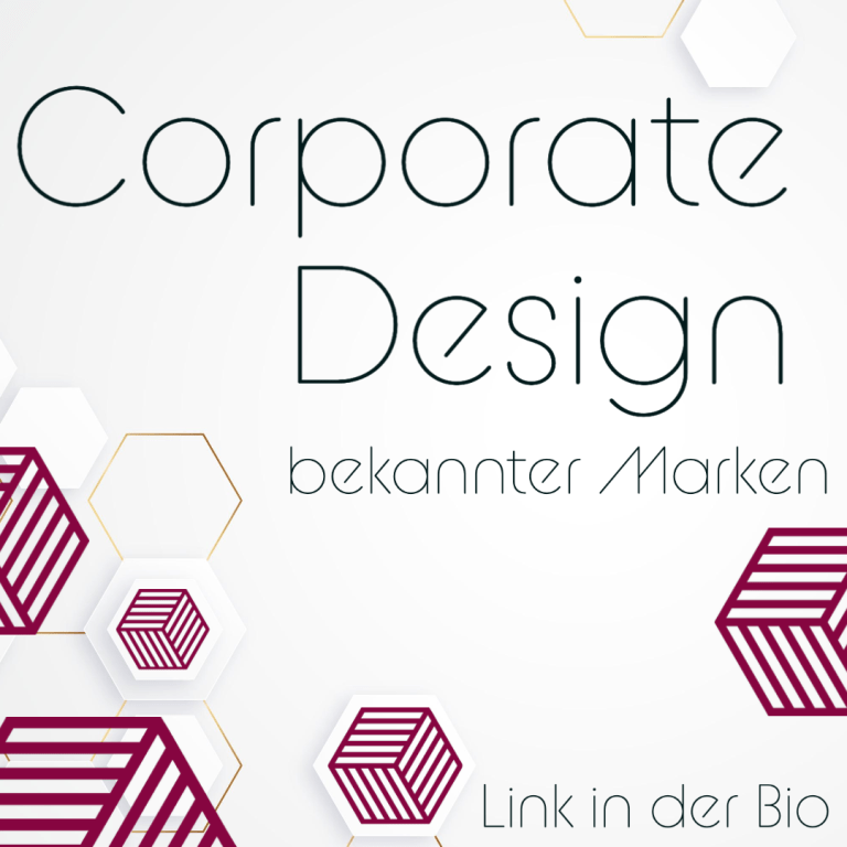 Instagram Bild zum Blogbeitrag "Corporatedesign bekannter Marken"