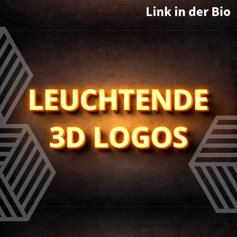 3D Logo Leuchtkästen Instagram